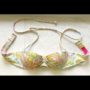 Victoria’s Secret Summer Paisley Swimsuit Halter Top Size 32A / XS